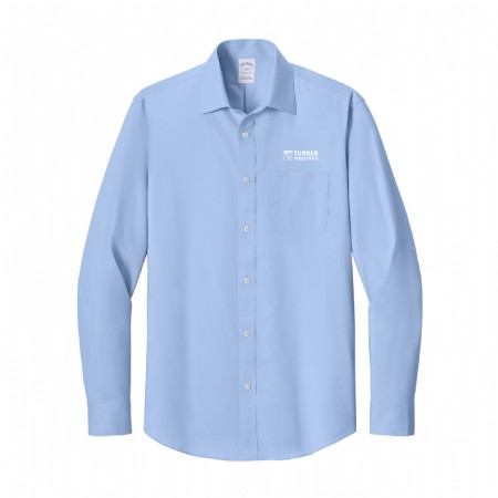 Brooks Brothers Wrinkle-Free Stretch Pinpoint Spread Collar Shirt