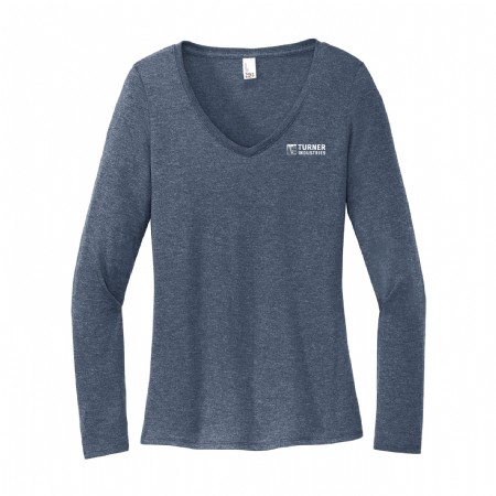 District Women�s Perfect Tri� Long Sleeve V-Neck Tee #3