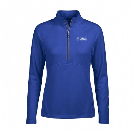 Cutter & Buck Adapt Recycled Soft Knit Stretch Womens Half Zip Pullover #3