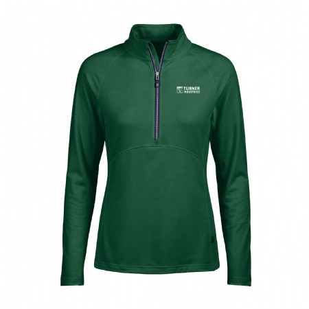 Cutter & Buck Adapt Recycled Soft Knit Stretch Womens Half Zip Pullover #4