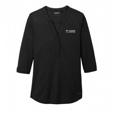 Ogio Ladies Jewel Henley #3