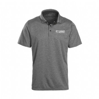 Walker Melange Snap-Button Polo