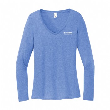 District Women�s Perfect Tri� Long Sleeve V-Neck Tee