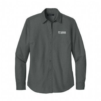 Port Authority Womens Long Sleeve Nailhead Easy Care Shirt